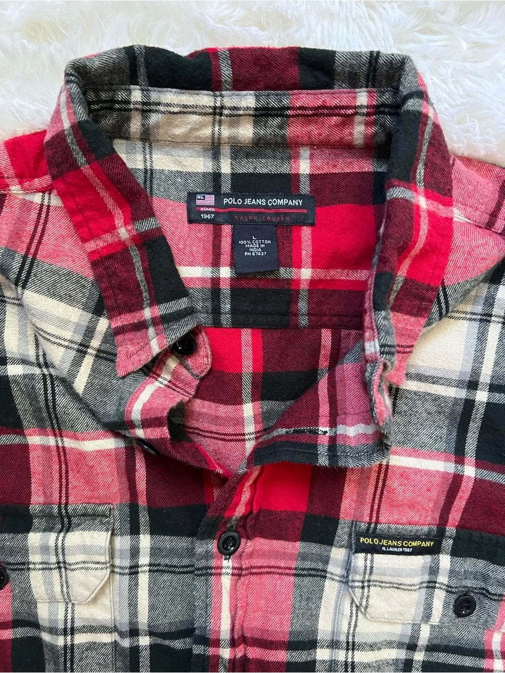 Polo Jeans Company (Ralph Lauren) Red Flannel